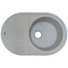 Мийка для кухні ARGO Albero 765х495х200 світло-сірий, з отвором для змішувача