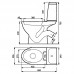 Унітаз-компакт 437 EKO 031 кос злив,3/6,нижн підв+сид дюр