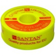 Фум стрічка SANTAN PROFI, жовта 19 мм * 0,1 мм * 10 м