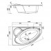 Ванна акрил. KALIOPE 160х100, ліва+НІЖКИ ТИП 6