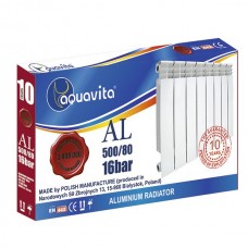 Секція литого алюмінієвого радіатора AQUAVITA 500/80 A6, 16 бар